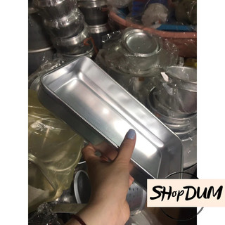 Combo 2 Khay nhôm để đá để đồ ăn size 26*14