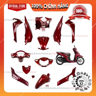 [LẺ MÓN] Dàn áo Vision K44 2017 2018 2019 2020 màu Đỏ Đô chính hãng, dàn mủ màu vision 110 đỏ mận