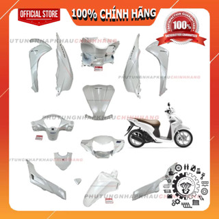 [LẺ MÓN] Dàn áo Vision K44 2015-2020 màu Trắng Sữa tem trắng crom chính hãng đời 2014 2016 2017 2018 2019