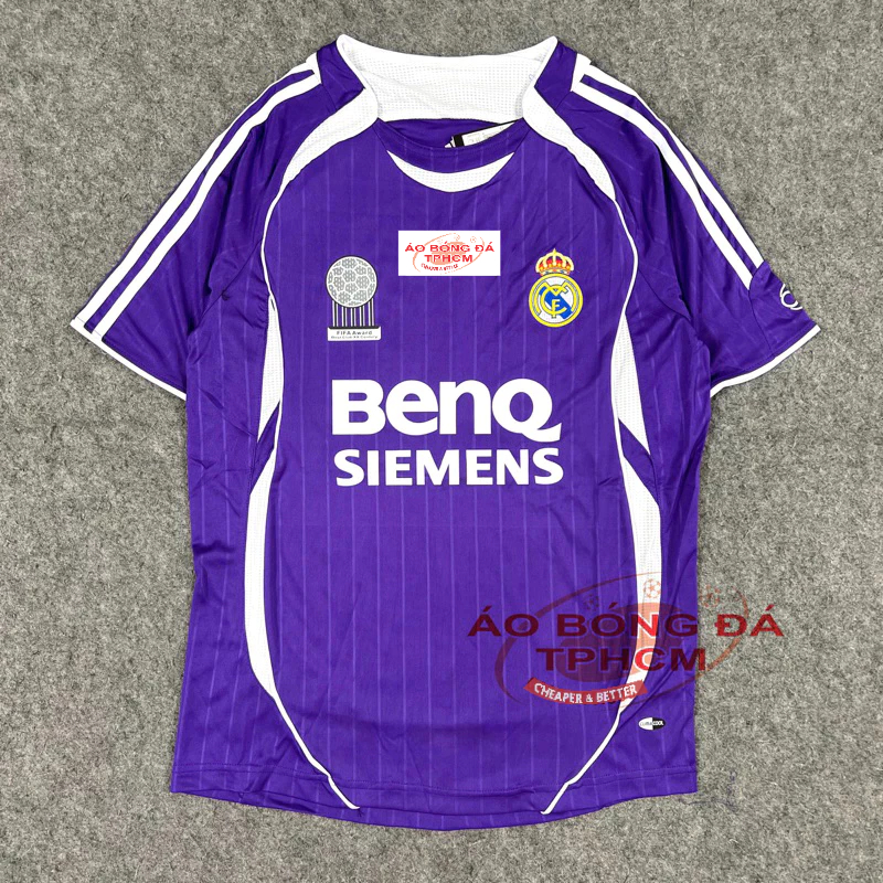 Retro.REAL.2006 - Áo Bóng Đá RETRO CLASSIC hàng Thái cao cấp - Retro.REAL tím2006