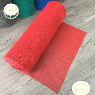[HCM]Thảm nhựa dạng lưới chống trơn trượt khổ 90cm x 0.5m Đỏ- Thảm trải sàn nhà vệ sinh, hồ bơi [Cắt theo yêu cầu]
