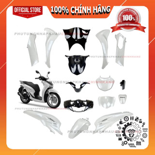   LẺ MÓN  Dàn áo SH 160i SH 150i SH 125i đời 2020-2023 màu Trắng bản Cao Cấp Bộ áo Honda SH 4 val 2021 2022 2024 2025 