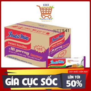    MÌ TRỘN INDO + ĐỦ VỊ   Thùng 40 gói mì trộn indomie đủ vị   Date mới !   