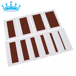 Bộ 10 thẻ thang nâu - Brown Stair Control Chart