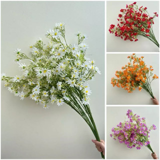 Hoa Lụa Nhất Chi Mai Cao Cấp 60cm, [GIÁ 5 CÀNH] Hoa Giả Decor Trang Trí Bình Hoa Để Bàn