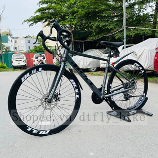 Xe Đạp Đua Road BULL TN400 Khung Nhôm Sơn Tĩnh Điện, Bộ Đề Shimano 21 Tốc Độ, Vành Nhôm 700C, Đùi Nhôm Prowhel, Dây Âm