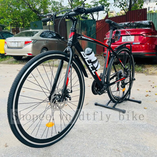 Xe Đạp Touring BULL E300 Mẫu Mới Khung Nhôm Hợp Kim, Vành Nhôm 700C, Bộ Đề Shimano 21 Tốc Độ, Đùi Đĩa Nhôm, Phanh Đĩa