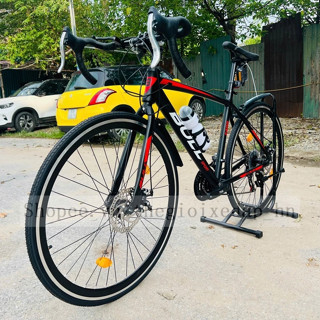 Xe Đạp Road Tay Cong BULL E400 Mẫu Mới Khung Nhôm Sơn Tĩnh Điện, Vành Nhôm 2 Lớp 700C, Bộ Đề Shimano 21 Tốc Độ,Phanh Đĩa