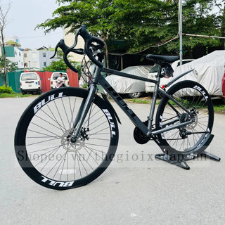 Xe Đạp Đua Road BULL TN400 Khung Nhôm Sơn Tĩnh Điện, Bộ Đề Shimano 21 Tốc Độ, Vành Nhôm 700C, Đùi Nhôm Prowhel, Dây Âm