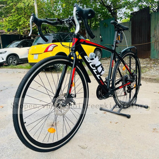 Xe Đạp Road Tay Cong KIDVIET-PRO E400 Khung Nhôm Sơn Tĩnh Điện,Vành Nhôm 2 Lớp 700C, Bộ Đề Shimano 21 Tốc Độ, Phanh Đĩa