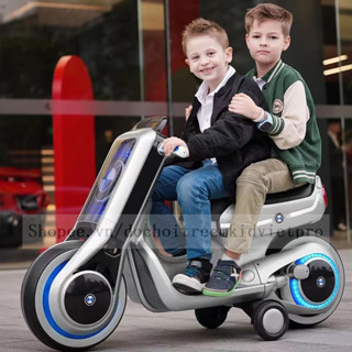 [Freeship Hà Nội] Xe Máy Mô Tô Điện KIDVIET-PRO SMT-116, 2 Động Cơ, Bình Ắc Qui 12V7A, Tải Trọng 70KG, Nhạc Còi Đèn