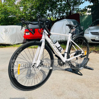 Xe Đạp Road DTFLY SR7 Khung Nhôm Size 49cm, Tay Đề Lắc, Gạt Đĩa và Gạt Líp DoubeTab Sensah R7, Vành Nhôm 2 Lớp 700C