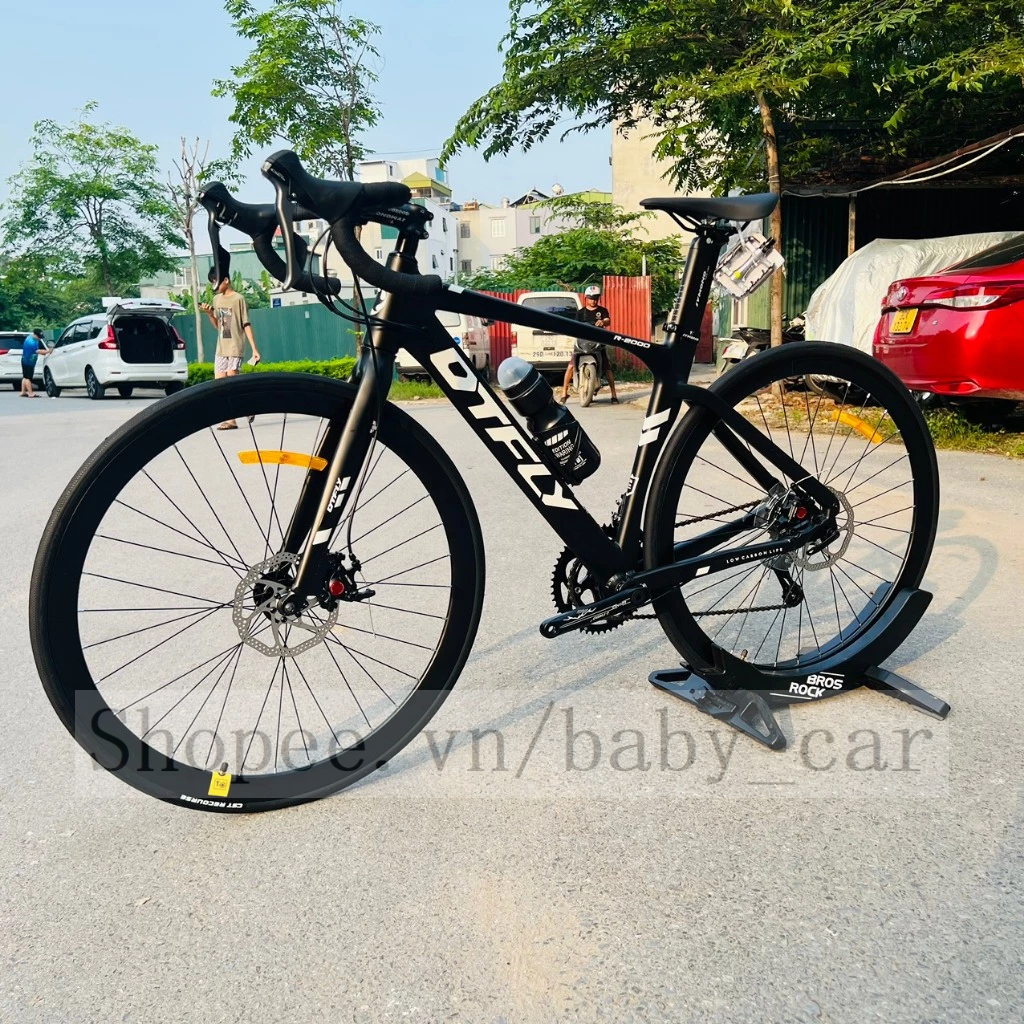 Xe Đạp Road DTFLY R2000 Khung Nhôm Siêu Nhẹ 6061 Không Mối Hàn, Full Bộ Shimano CLARIS Cao Cấp,Phanh