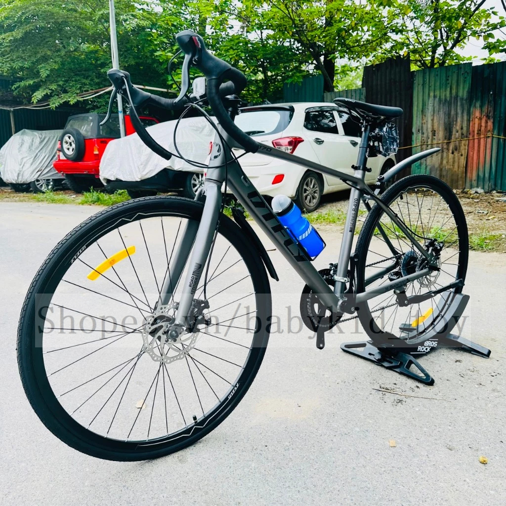 Xe Đạp Road DTFLY R-070 Khung Nhôm Không Mối Hàn Sơn Tĩnh Điện, Tay Đề Lắc Shimano R070, Đùi Đĩa Nhô