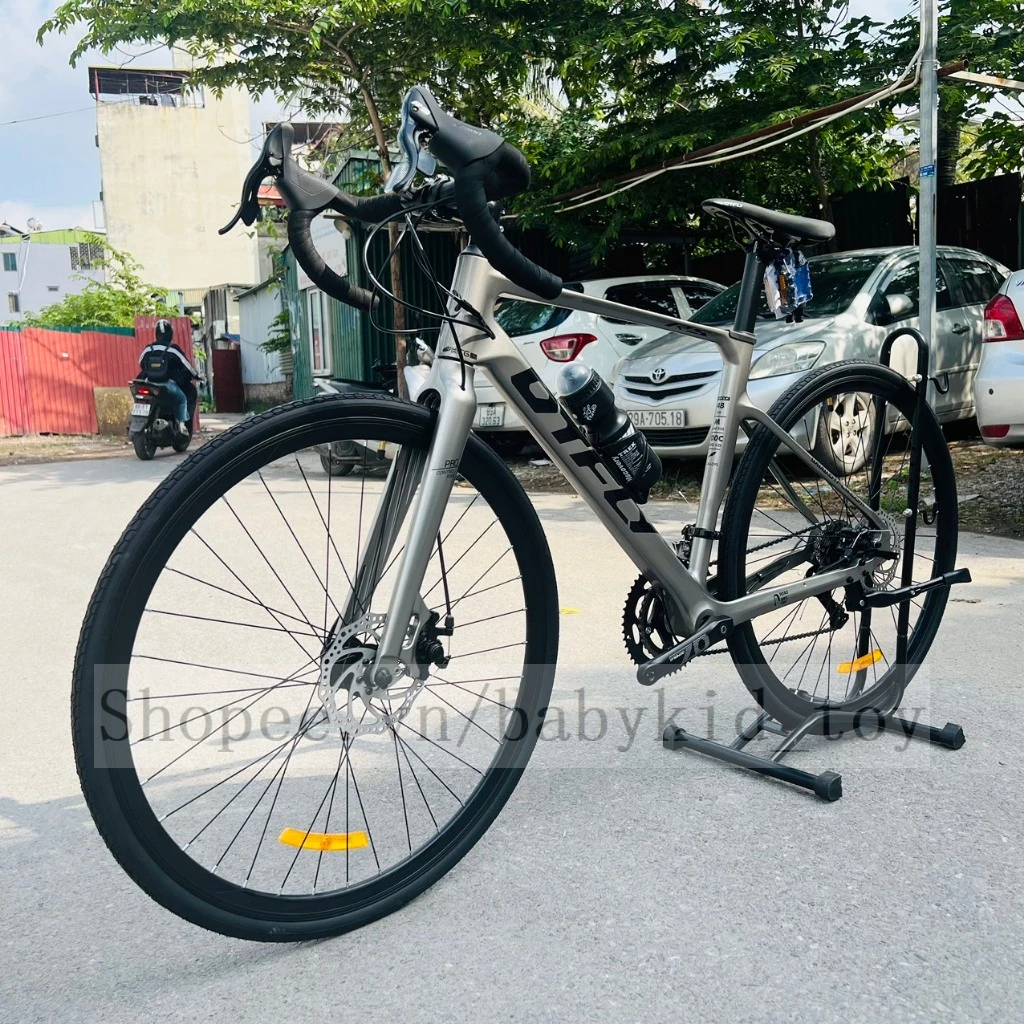 Xe Đạp Road DTFLY R5 Khung Nhôm Siêu Nhẹ Không Mối Hàn Chuẩn 6061, Tay Đề Lắc LTWO R5, Phanh Đĩa Cơ,