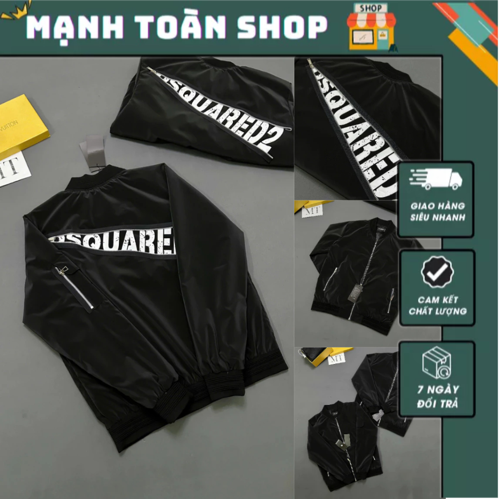Áo Bomber Nam Đết Quy Mix Khóa Lưng Chữ In Siêu Đẹp - Áo Bomber Nam Đết Quy Chữ Viền Lưng In Siêu Nét