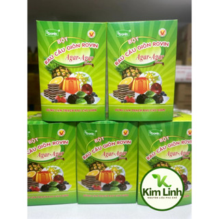 BỘT RAU CÂU DẺO, GIÒN  ROVIN JELLY HOÀNG YẾN - hộp 120gr (12 gói x 10gr ) (10gói x 25gr)