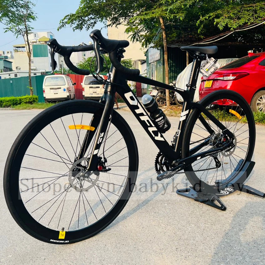 Xe Đạp Road DTFLY R2000 Khung Nhôm Siêu Nhẹ 6061 Không Mối Hàn, Full Bộ Shimano CLARIS Cao Cấp,Phanh