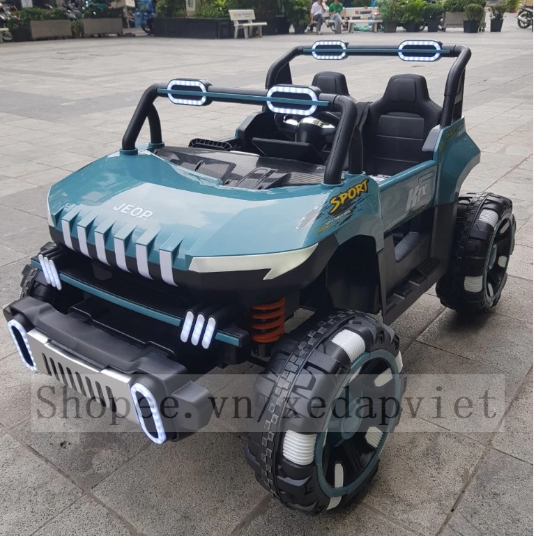 [Freeship Hà Nội] Ô Tô Điện Địa Hình ABM 8688 2 Chỗ Rộng 92cm 4 Động Cơ Tải Trọng 80KG, Có Bluetooth