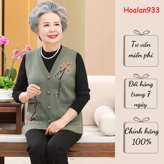 Áo Gile Len cao cấp cho mẹ, cho bà