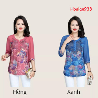 áo sơ mi nữ trung niên cao cấp (sm thêu)