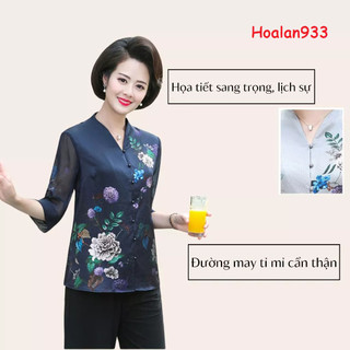 Áo sơ mi  cho người già_hàng sẵn ( SM hoa thuoc duoc) 🎉🎉