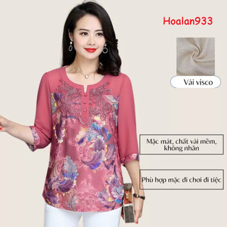 áo sơ mi nữ trung niên cao cấp (sm thêu)