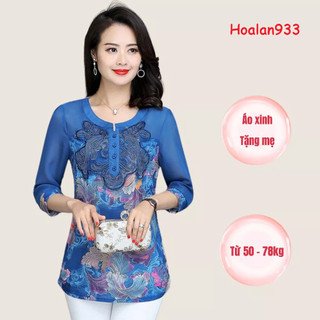 áo sơ mi nữ trung niên cao cấp (sm thêu)