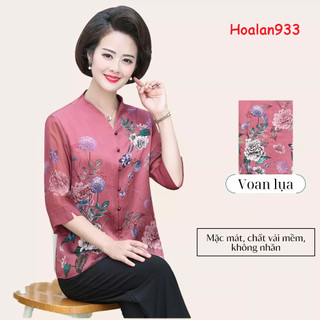 Áo sơ mi  cho người già_hàng sẵn ( SM hoa thuoc duoc) 🎉🎉