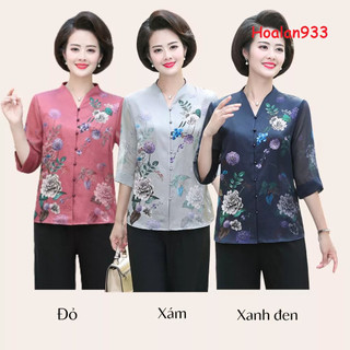 Áo sơ mi  cho người già_hàng sẵn ( SM hoa thuoc duoc) 🎉🎉