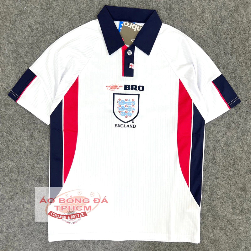Áo Bóng Đá RETRO Tuyển Anh 1998- Áo Bóng Đá Retro hàng Thái cao cấp-RETRO.ANH 1998