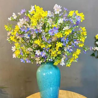 [5 Cành] Hoa Nhất Chi Mai Giả CASTA FLOWER Loại 1 Dài 60cm Cắm Lọ Hoa, Hoa Giả Decor Quán Cafe