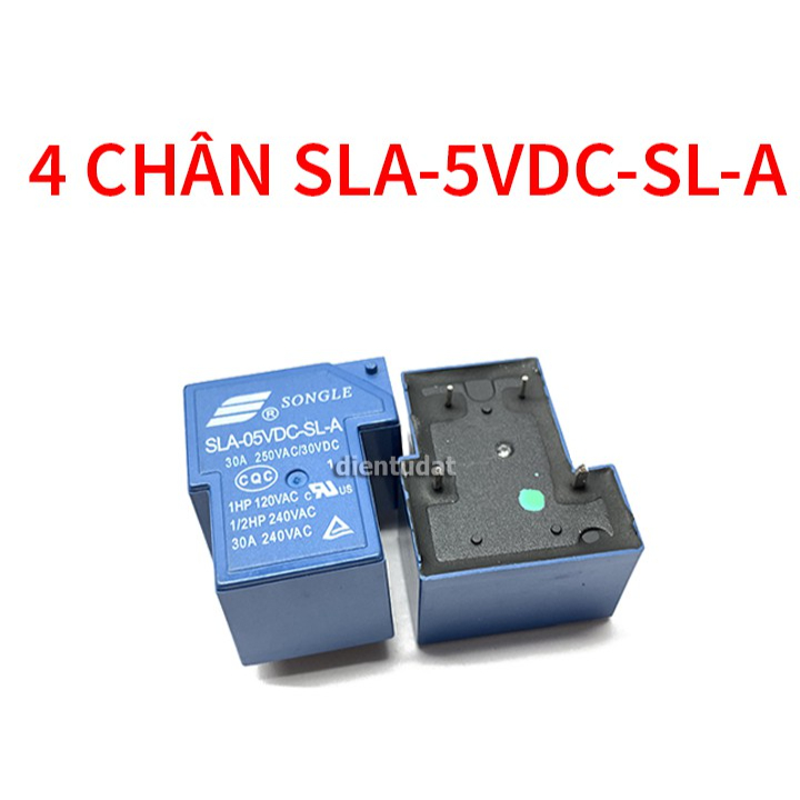 Relay 5VDC 30A 4 CHÂN SLA-5VDC-SL-A