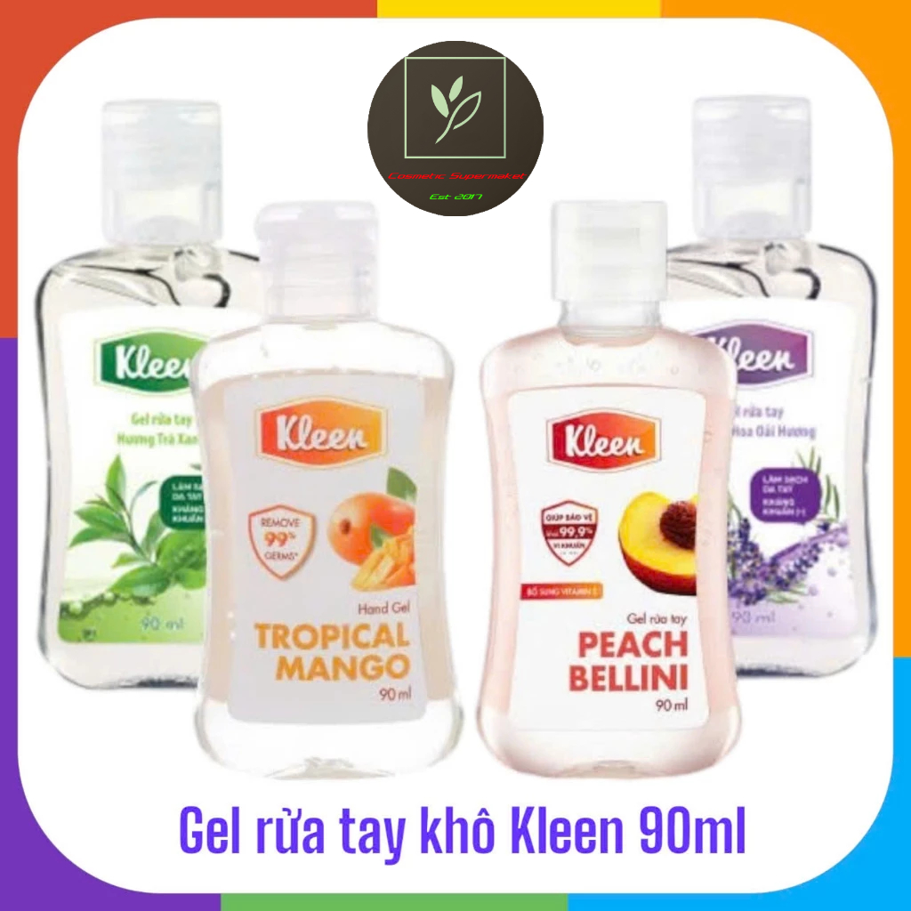 (4 MÙI) Gel rửa tay khô Kleen 90ml