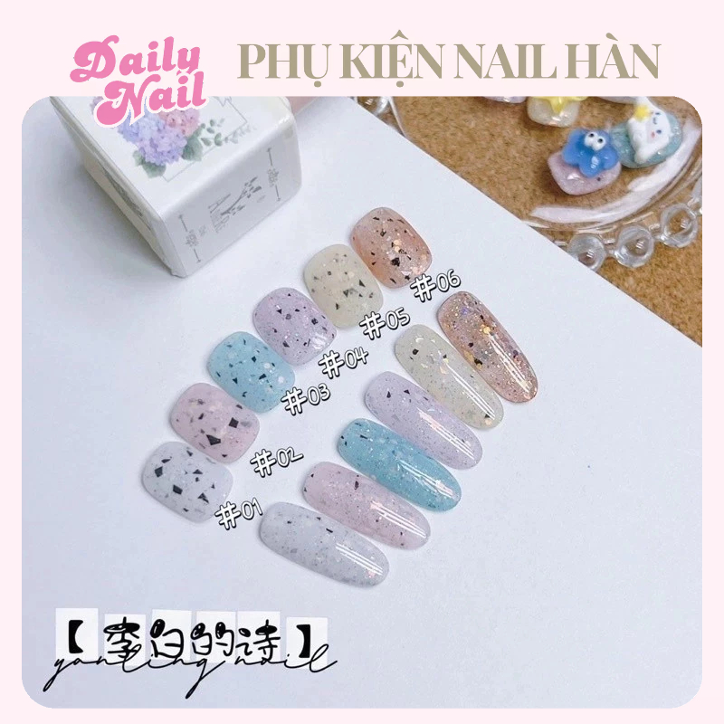 Sơn Gel Ngũ cốc AdheRe Chai hoa - Đồ Nail Daily 💅🏻