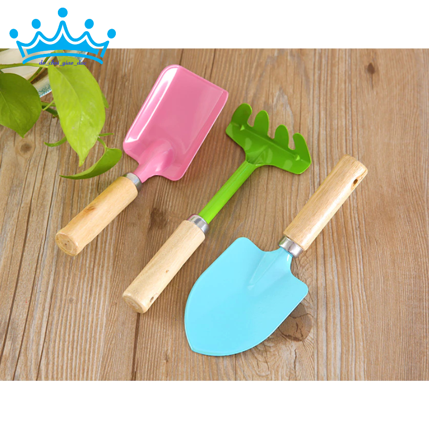 Bộ 3 dụng cụ trồng cây, dụng cụ làm vườn cho bé