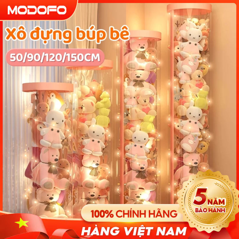  【Với ánh sáng Hộp Thùng Đựng Đồ Chơi Bằng PET Trong Suốt Chống Bụi Dễ Sử Dụng Hộp Đựng Đồ Chơi Thú Nhồi Bông 
