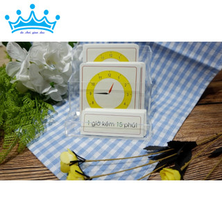 Thẻ học 3 phần: Giờ đúng, giờ rưỡi, giờ hơn, giờ kém