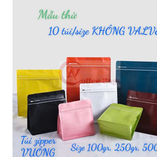 [MẪU THỬ 10 TÚI/SIZE] - TÚI CAFE 8 CẠNH SIZE NGANG VUÔNG
