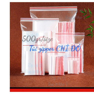 (500gr)Nữa kg túi zip chỉ đỏ(Hàng có sẵn)