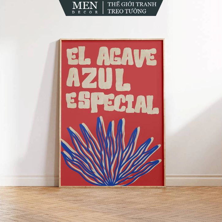 Tranh treo tường, Vintage Agave Print Mexican Wall Art Mexican Print, nhận in theo yêu cầu, tặng kèm