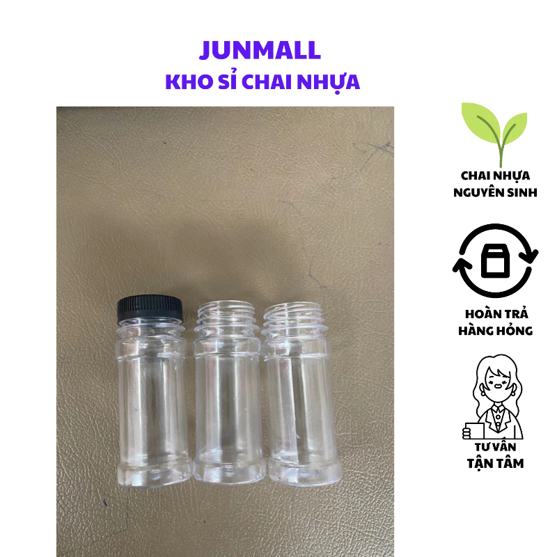 Combo 10 Chai nhựa trong chai nhựa 30ml 40ml 50ml 75ml 100ml 120ml kèm nắp | BigBuy360 - bigbuy360.vn