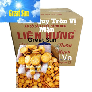 thùng bánh quy 5 kg tròn vị mặn Liên Hưng/ ăn vặt/ nguyên liệu làm bánh