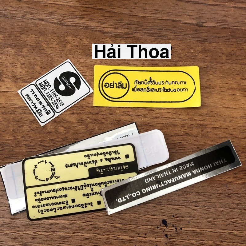 Bộ tem thông số Dream Thái hàng đẹp