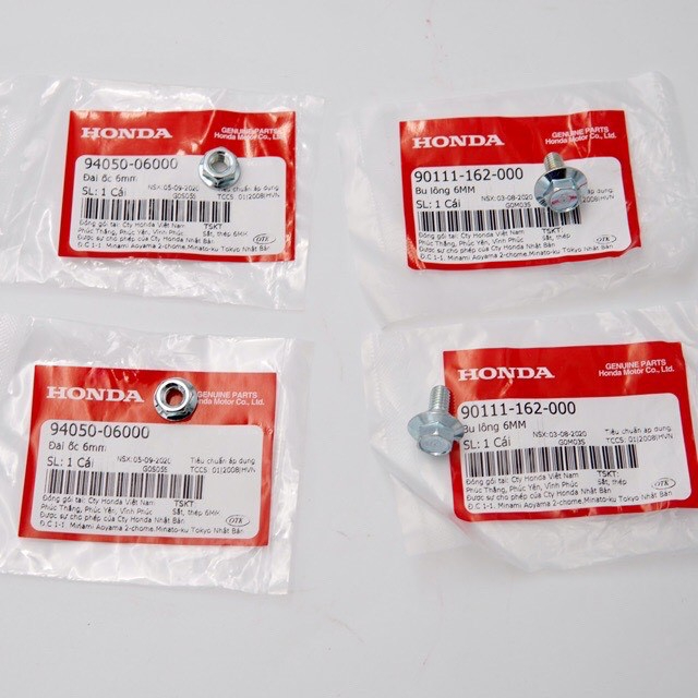 Bộ ốc bắt biển số dream ( bắt giá đỡ biển số ) Honda