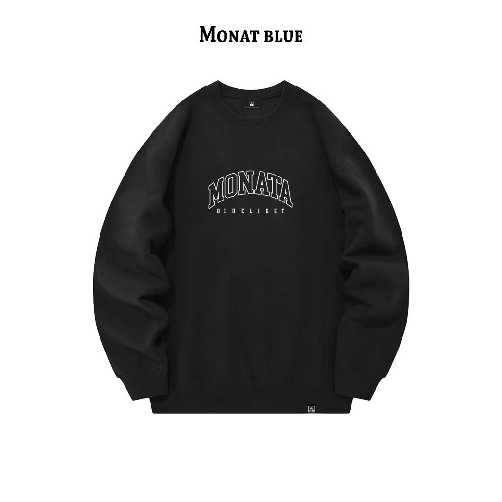 [ OUTLET ] MONAT BLUE Logo Basic - Áo sweater nỉ unisex