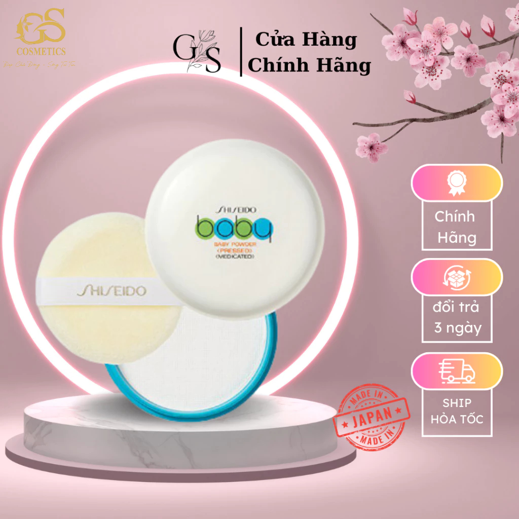 Phấn Phủ Shishedo baby Nhật Bản 50gr