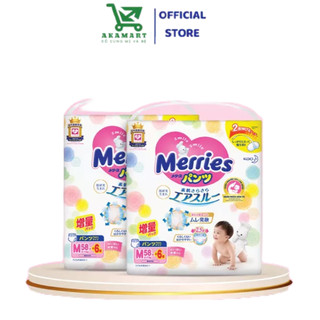   HCM   CỘNG MIẾNG  Tã bỉm Merries quần dán nội địa Nhật NB76+6 S70+6  M56+4  M52+6 L44+6 XL38+6 