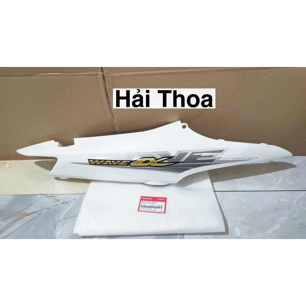 Bộ ốp Sườn Phải Wave A100 (2016) Màu Trắng Honda (64600KWYA40ZC)