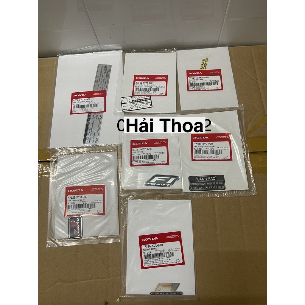 Tem Thông Số Future Neo, X Fi Honda